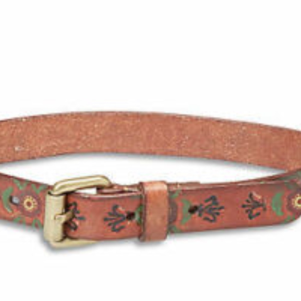 LUCKY BRAND Embossed Leather Dog Collar Large 24" NWT